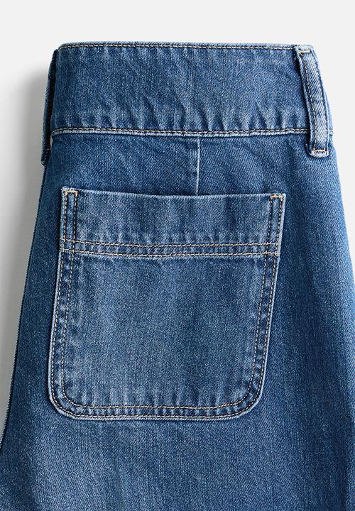 H&M - Wide high jeans - denim blue