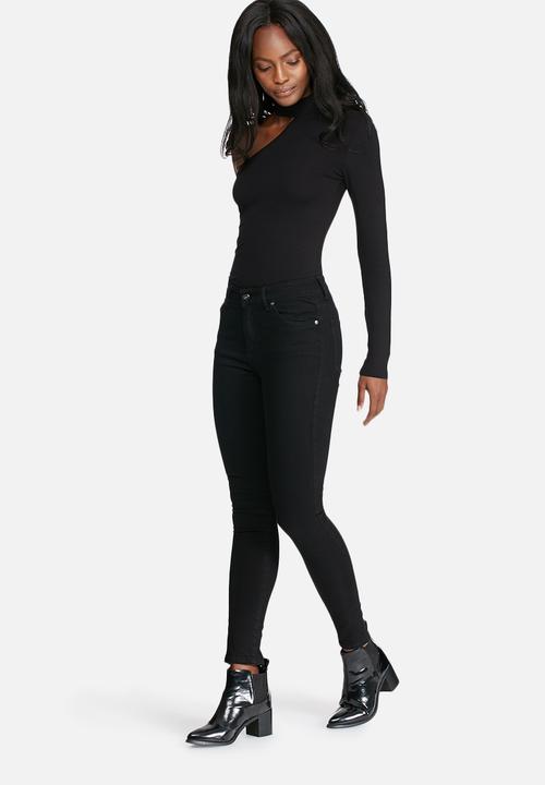 dailyfriday - One shoulder choker bodysuit