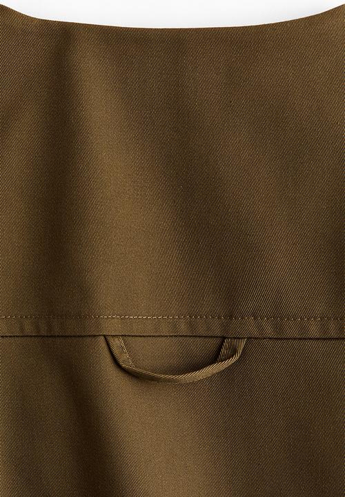 H&M - Twill gilet - dark golden olive