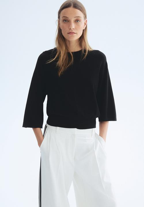 H&M - Fine-knit top - black