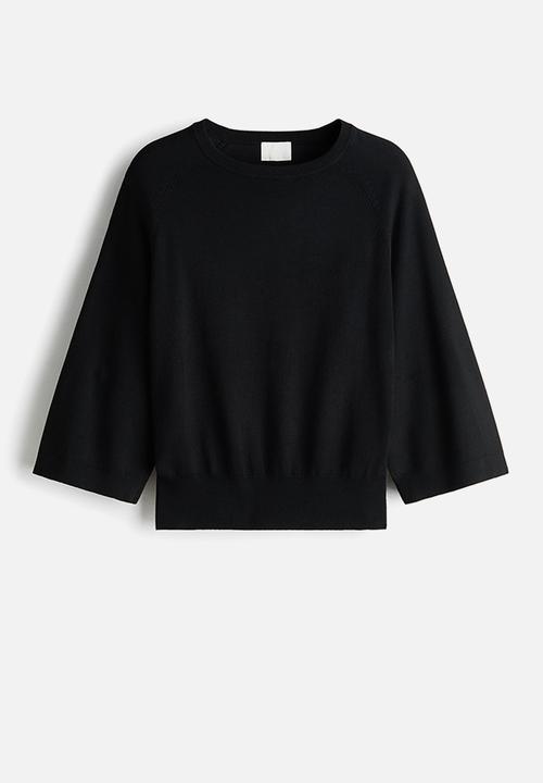 H&M - Fine-knit top - black