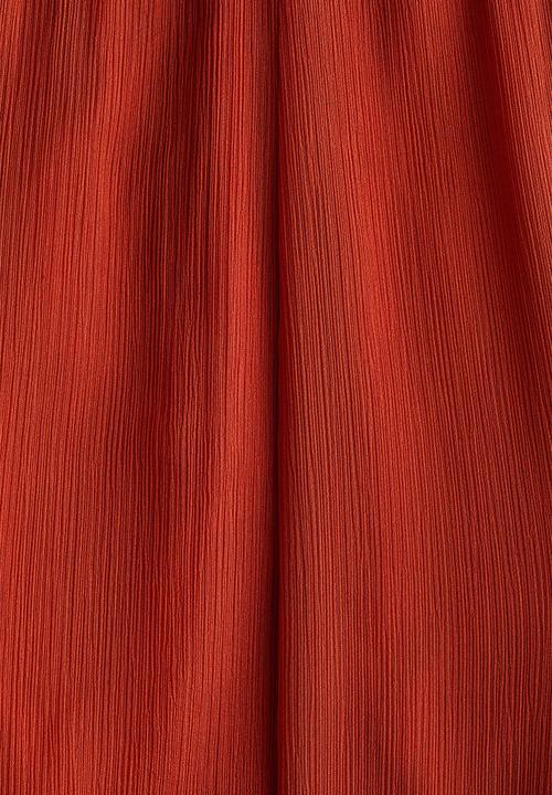 H&M - Flared crinkled trousers - red