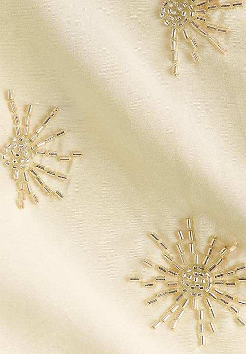 H&M - Embellished strappy top - light yellow