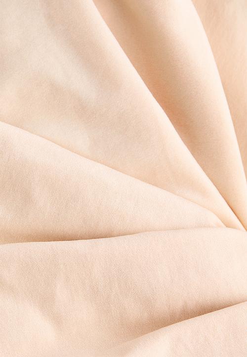 H&M - Twist-detail off-the-shoulder top - beige