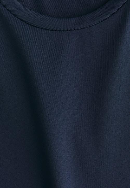 H&M - Fitted microfibre t-shirt - navy blue