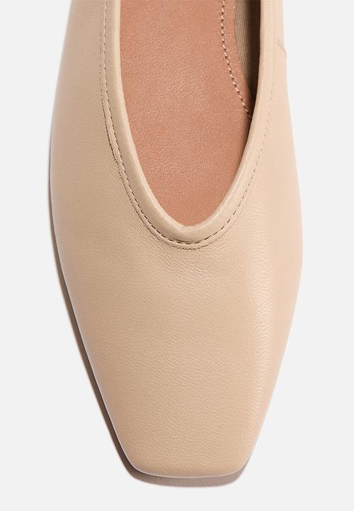 H&M - Leather ballet flats - beige