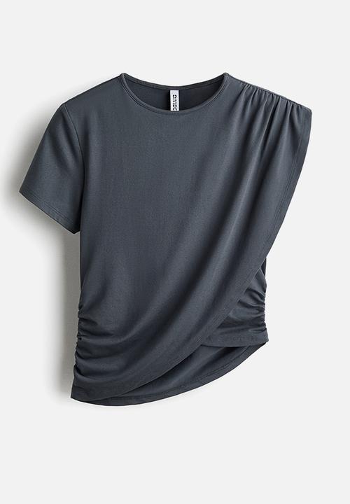 H&M - Layered top - dark grey