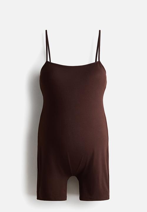 H&M - Mama integral-bra playsuit - dark brown