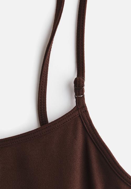 H&M - Mama integral-bra playsuit - dark brown
