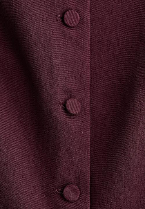 H&M - Tailored waistcoat - plum purple