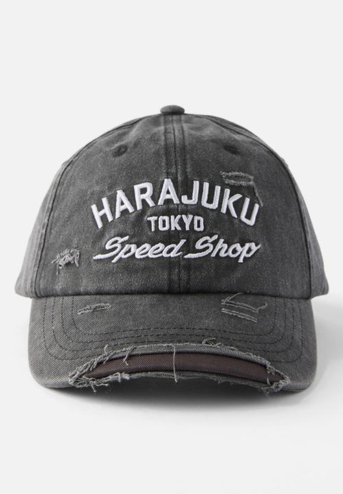 Cotton On - Vintage Dad Hat  - Washed Black/Harajuku Speed Shop