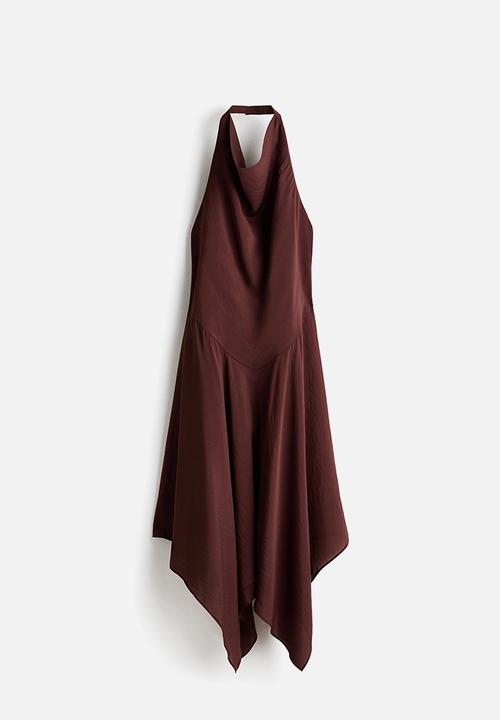H&M - Halterneck dress - dark brown