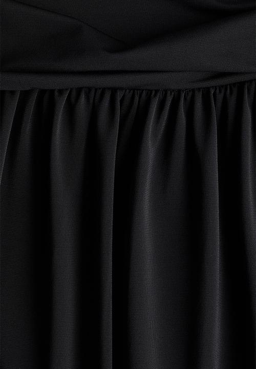 H&M - Bubble-hem jersey skirt - black