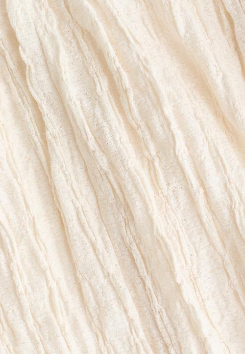 H&M - Balloon-sleeved top - cream