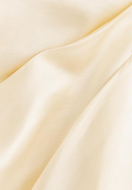 H&M - Satin bandeau top - cream
