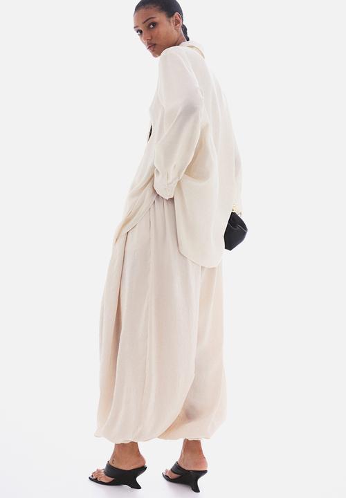 H&M - Long shirt - light beige
