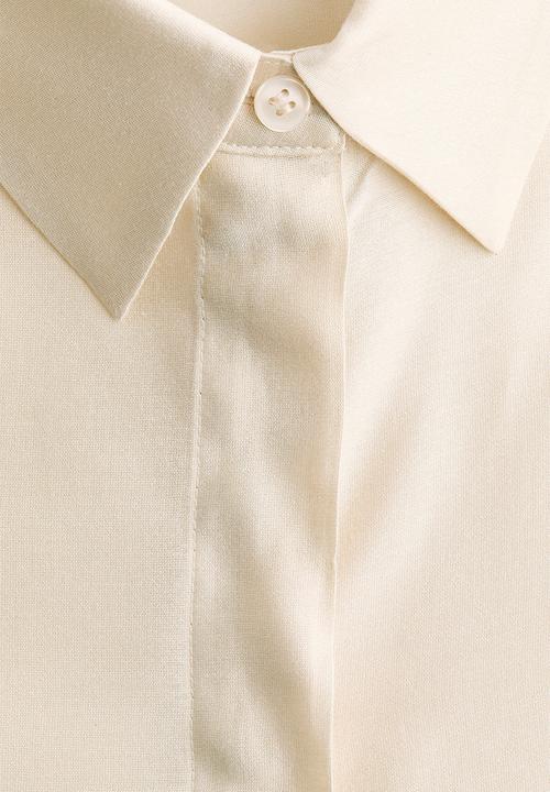H&M - Long shirt - light beige