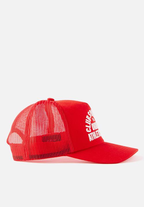 Cotton On - Truckers Cap - Strong Red/Okinawa Athletics