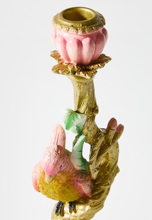Sixth Floor - Parrot Candle Stick Holder - Multi