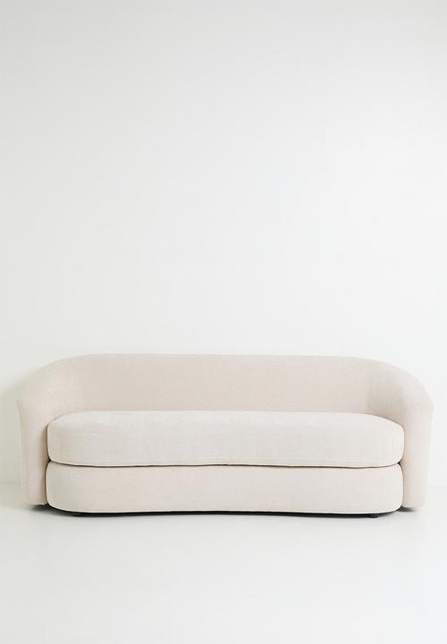 Sixth Floor - Annie Curved 3 Seater Sofa - Natural