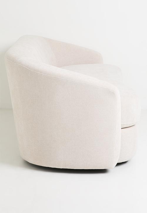 Sixth Floor - Annie Curved 3 Seater Sofa - Natural