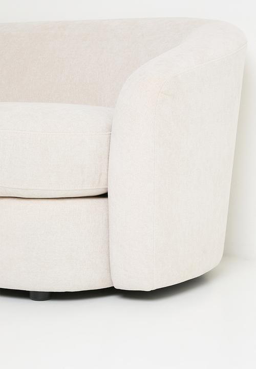 Sixth Floor - Annie Curved 3 Seater Sofa - Natural