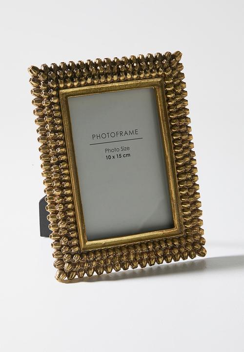 Sixth Floor - Poppy Photo Frame - Gold