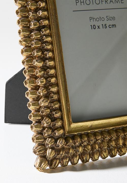 Sixth Floor - Poppy Photo Frame - Gold
