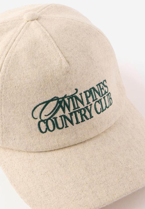 Cotton On - 5 Panel Cap - Bone Texture/Twin Pines Country Club
