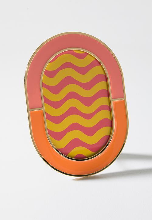 Sixth Floor - Gloss & - Gold Photo frame Oval