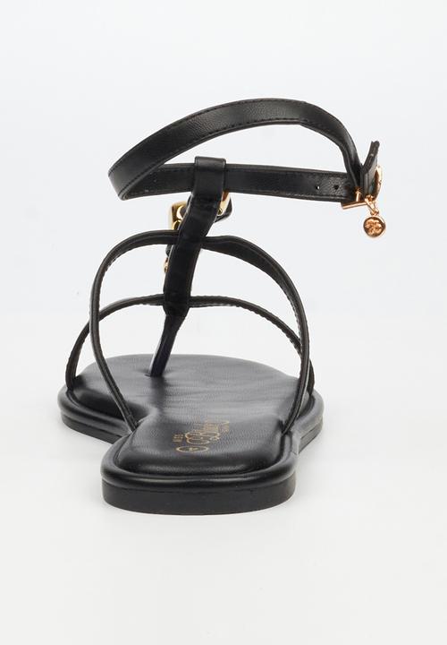 Miss Black - Kali 6 beaded strappy sandal - black