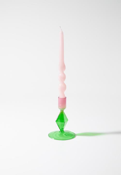 Sixth Floor - Glass Candle Stick Holder Set 2