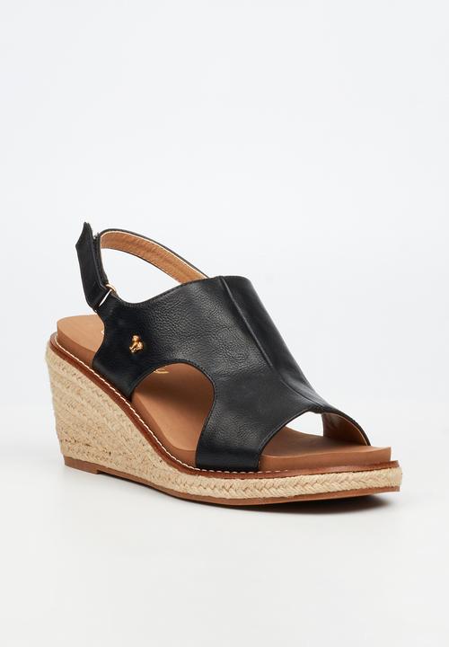 Butterfly Feet - Mila 2 espadrille wedge heel - black