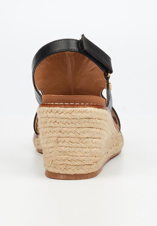 Butterfly Feet - Mila 2 espadrille wedge heel - black