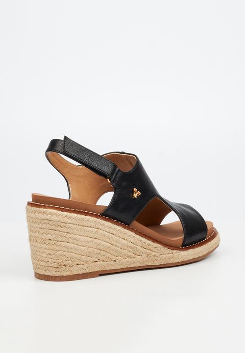 Butterfly Feet - Mila 2 espadrille wedge heel - black