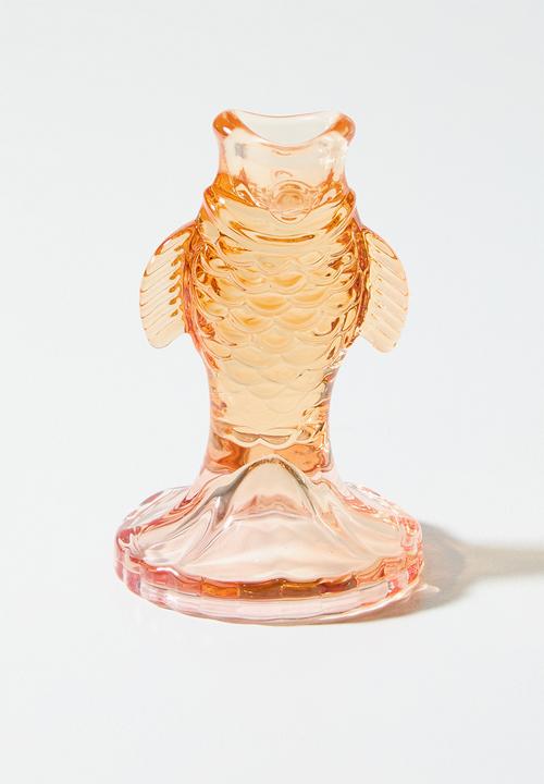 Sixth Floor - Glass Fish Candle Holder Set 2