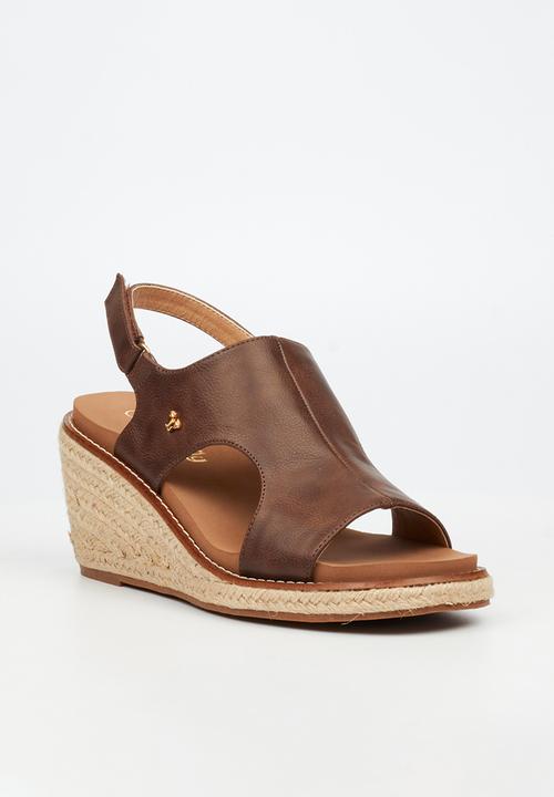 Butterfly Feet - Mila 2 espadrille wedge heel - chocolate