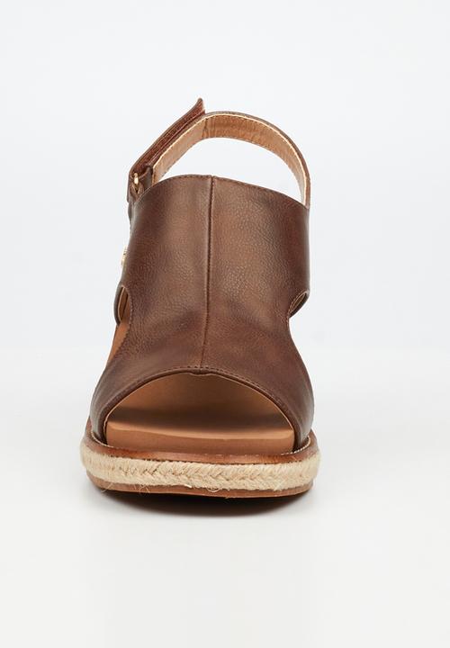 Butterfly Feet - Mila 2 espadrille wedge heel - chocolate