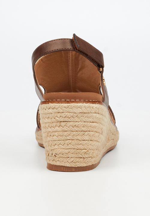 Butterfly Feet - Mila 2 espadrille wedge heel - chocolate