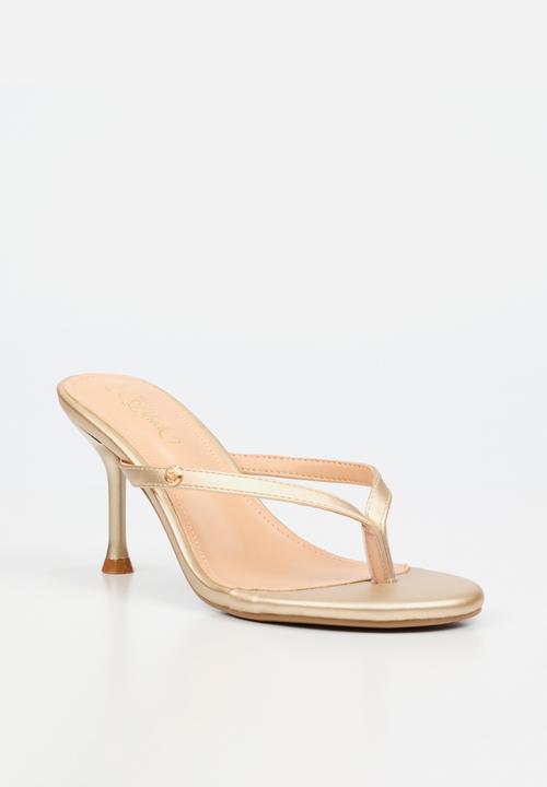 Miss Black - Aurelia 4 classic heel - gold