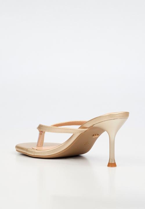 Miss Black - Aurelia 4 classic heel - gold