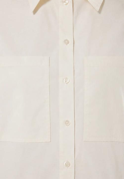 Me&B - Plus Big Pocket Shirt - Milk