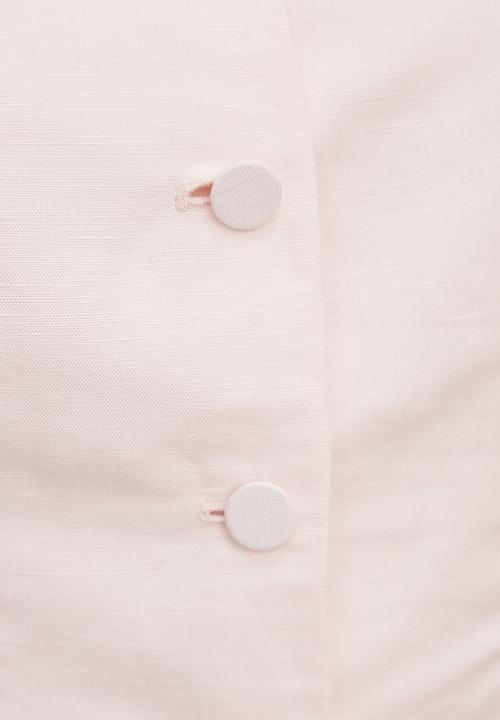 Forever New - Cartia button down top in rosewater pink