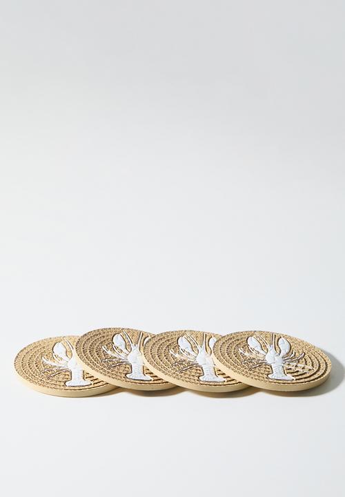 Sixth Floor - Lobster Coaster Set 4 - neutral