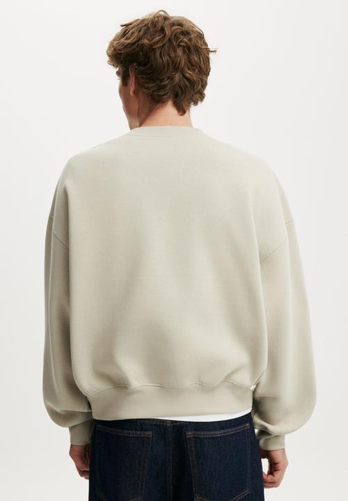 Cotton On - Relaxed Crew Sweater - Stone