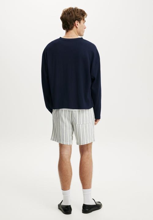 Cotton On - Easy Short - Blue Repeat Stripe