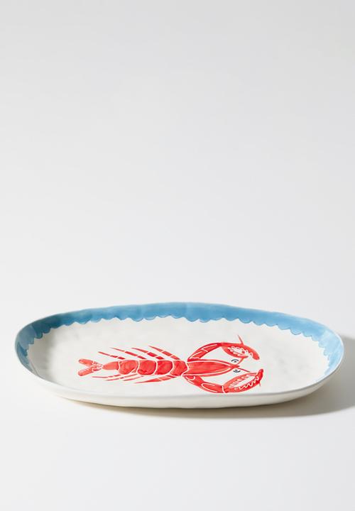 Sixth Floor - Stoneware Lobster Platter - Multi