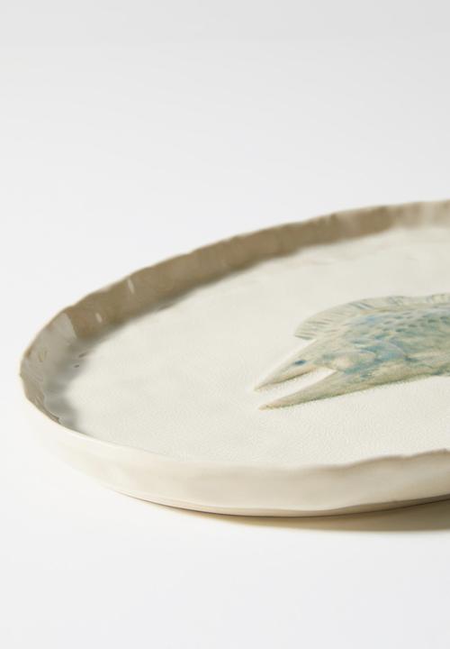 Sixth Floor - Stoneware Fish Platter - Natural