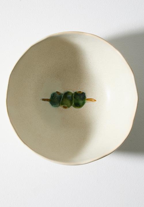 Sixth Floor - Stoneware Olive Serving Bowl - Natural