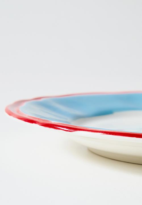 Sixth Floor - Stoneware Sardines Serving Plate - Multi